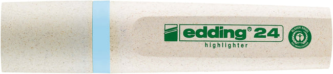 Edding EcoLine -  Markeerstift edding 24 eco 2-5mm pastel blauw | 10 stuks