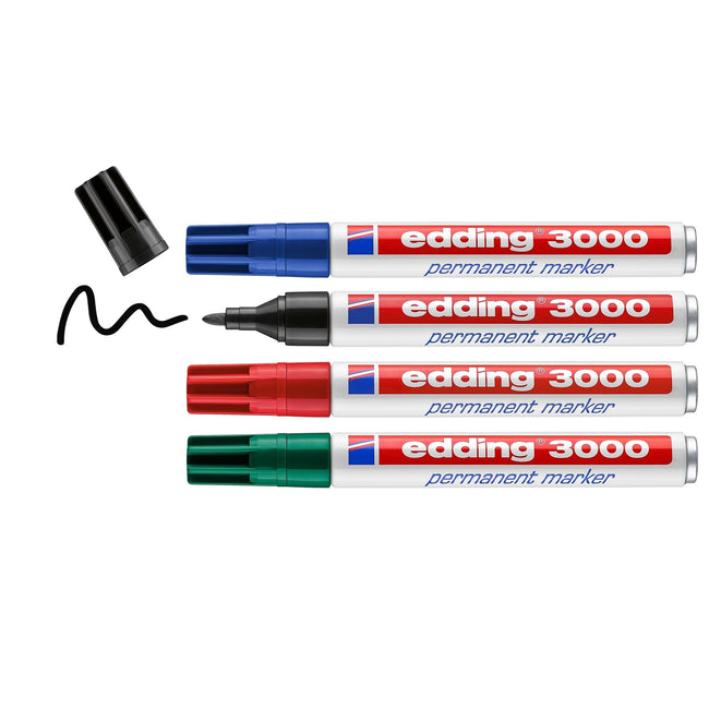 Edding -  Viltstift  3000 creatief rond 1.5-3mm ass | 10 stuks