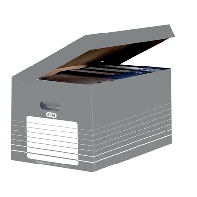 Elba -  archiefcontainer, ft 34,5 x 45 x 28 cm, grijs en wit