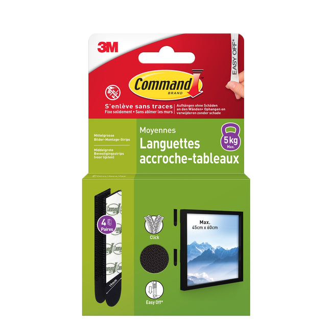 Command -  Bevestigingsstrip  middel klikvast 5.4kg zw