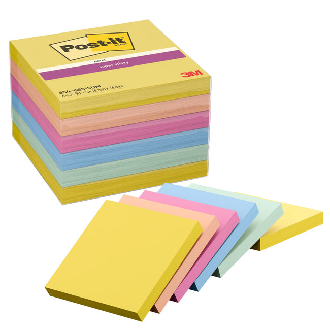 Post-it -  Memoblok  654 ss 76x76mm summer sorbet
