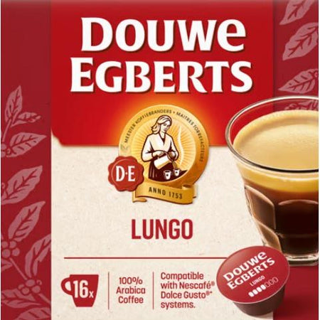 Douwe Egberts -  koffiecapsules Lungo, pak van 16 stuks
