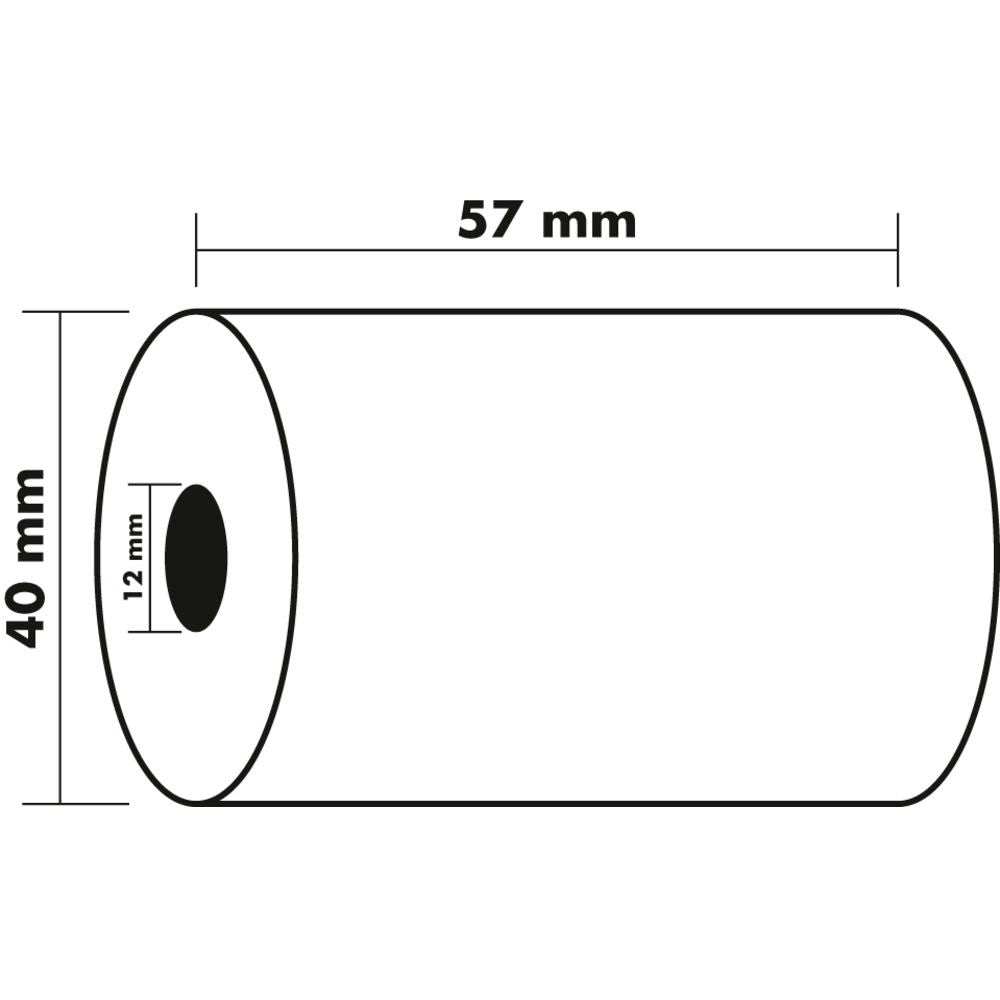 Exacompta -  rolletjes bank en betaalkaartterminal 57x40x12x18, 1 thermische laag 55g zonder bpa