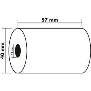 Exacompta -  rolletjes bank en betaalkaartterminal 57x40x12x18, 1 thermische laag 55g zonder bpa