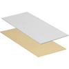 Klika - Plaque de base | 155x75mm | 650gr | rectangulaire | carton + PET | or/argent | 250 pièces