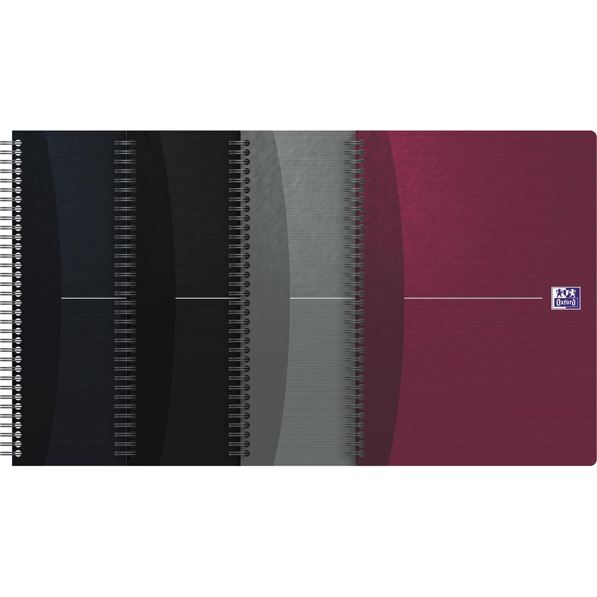 Oxford -  Essentials spiraalschrift, 180 bladzijden, ft 17,6 × 25 cm (B5), 90 vel, geruit 5 mm, geass