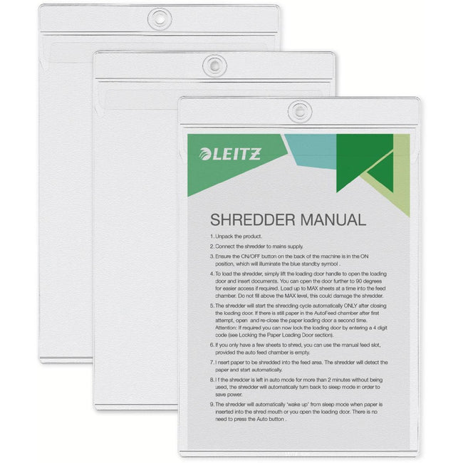 Leitz - Dossier à insérer modèle U avec œillet de suspension 0,20 mm PVC A5 transparent 50 pièces