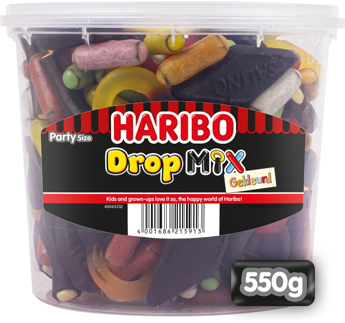 Haribo - Lakritzmischung farbig 550gr