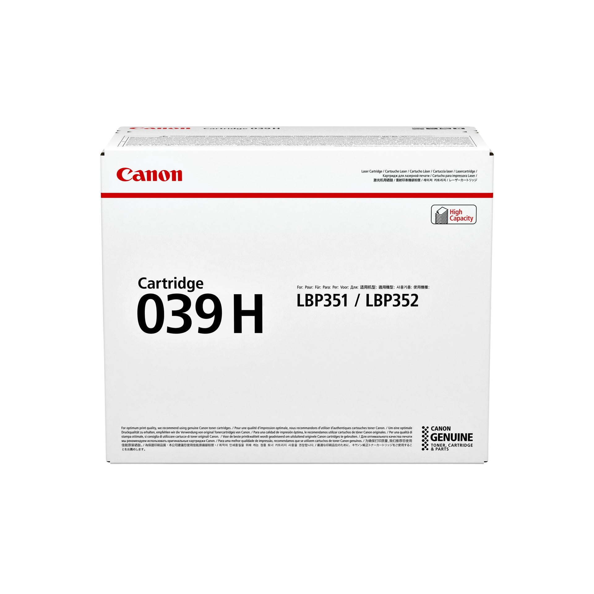 Canon -  039H tonercartridge 1 stuk(s) Origineel Zwart