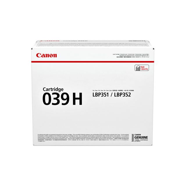 Canon - Tonercartridge Canon 039H noir