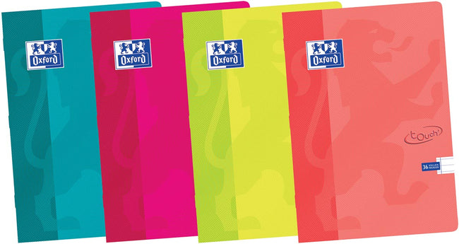 Oxford - Writing School Touch A5 ligne 72 pages 80gr assortis