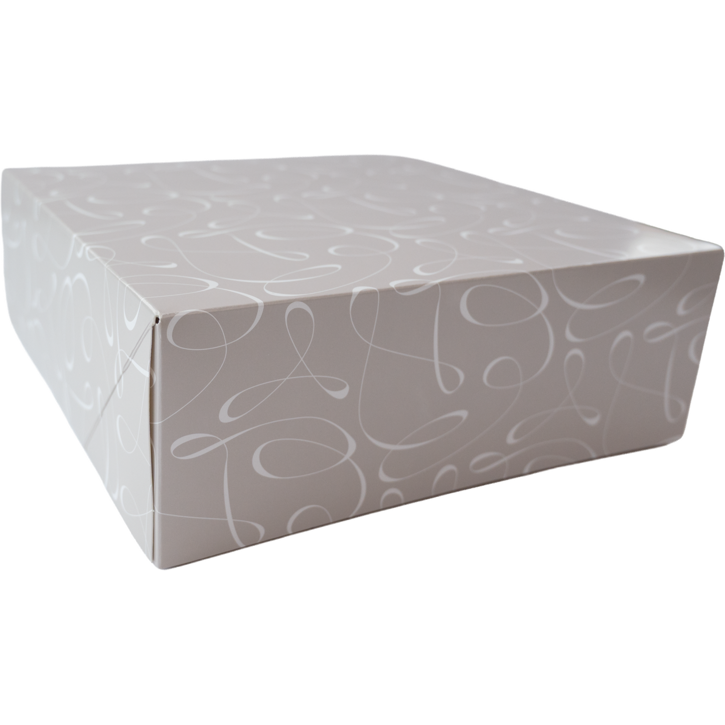 Klika -  Gebaksdoos | Swirl | karton | 25x25x9cm | zonder venster | 100 stuks