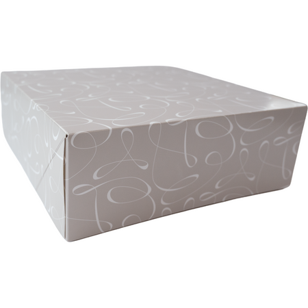 Klika -  Gebaksdoos | Swirl | karton | 25x25x9cm | zonder venster | 100 stuks