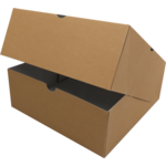 Klika - Pack Box | Cardboard | 26x26x10cm | sans fenêtre Brun | 100 pieces