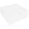 Klika - Boîte à pâtisserie | carton | 26x26x10cm | sans fenêtre | blanc | 100 pièces