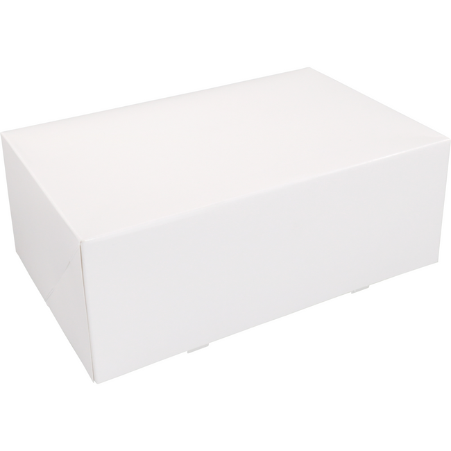 Klika - Gebaksdoos | karton | 24x16x9cm | zonder venster | wit | 100 stuks