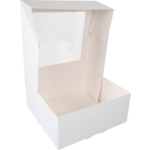 Klika - Pack Box | Carton + animal de compagnie | 21x21x9cm | avec fenêtre | Blanc | 150 pièces