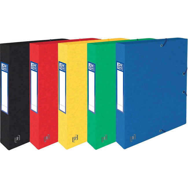 Oxford - Elastobox Top Fichier + dos de 4 cm, couleurs assorties