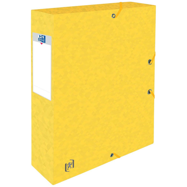 Oxford - Elastobox Top Fichier + dos de 6 cm, jaune