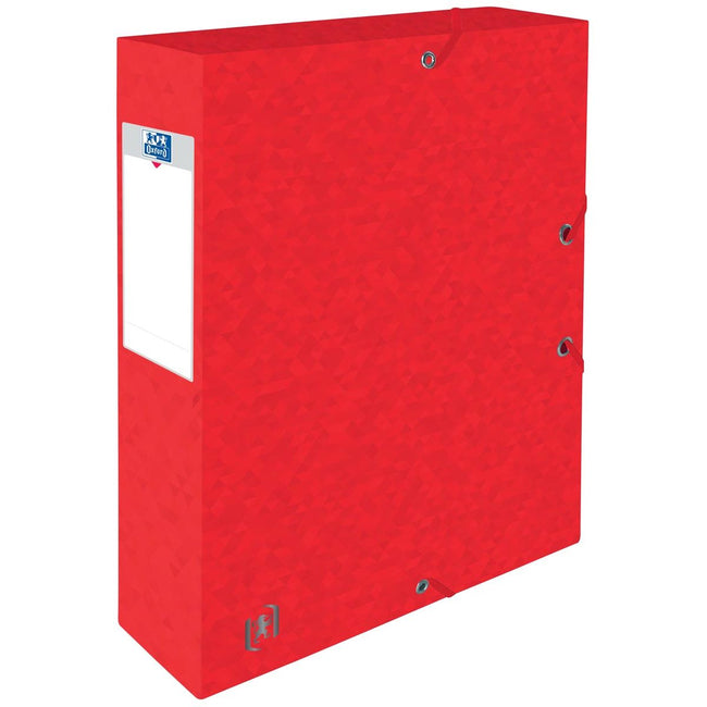 Oxford - elastobox Top File+ dos de 6 cm, rouge