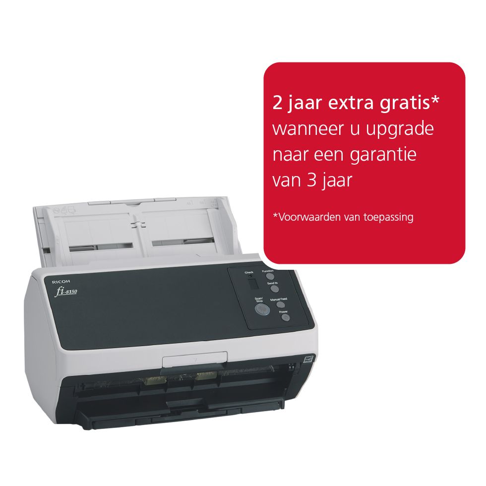 Ricoh -  FI-8150 ADF-/handmatige invoer scanner 600 x 600 DPI A4 Zwart, Grijs