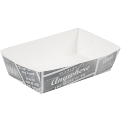 Krijtbord snack bakje karton M ( A9) 120x70x35mm 100 stuks