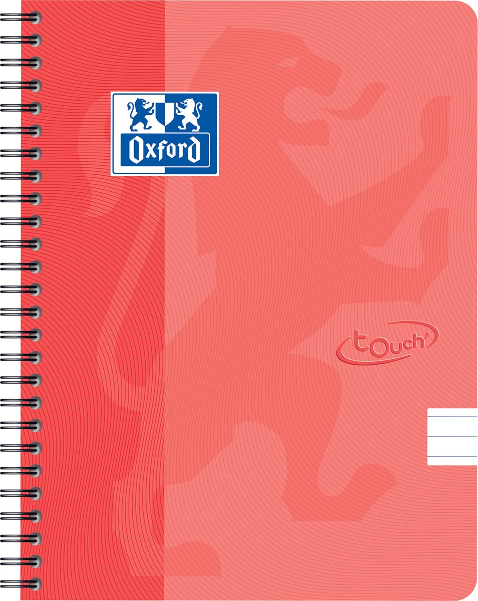 Oxford - Bloc spirale Touch A5 ligne 70 feuilles orange