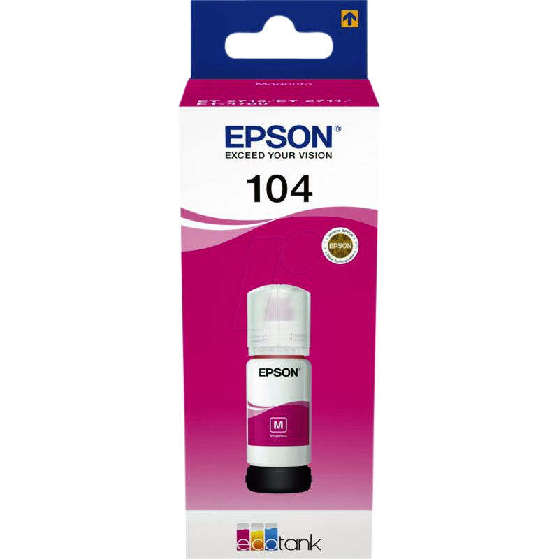 Epson - Nachfülltinte 104 T00P340 rot