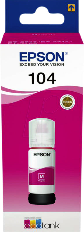Epson - Recharge encre 104 T00P340 rouge