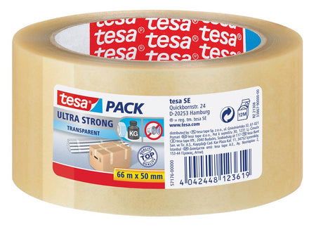Tesa - Verpackungspaket® Ultra Strong 66mx50mm transparent
