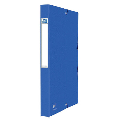 Oxford -  elastobox folio rug van 2,5 cm, blauw