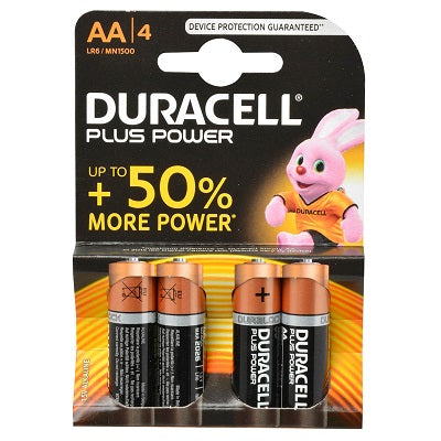 Duracell - Plus Power 4 x AA-Batterie 1,5 V