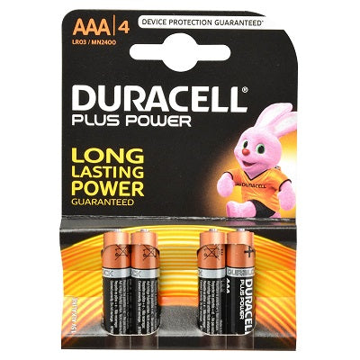 Duracell - Plus Power 4XAAA Batterie 1.5 V - 30 pièces