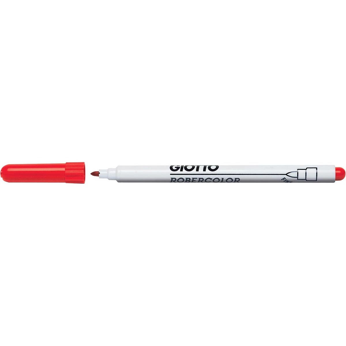 Giotto - Marqueur pour tableau blanc Robercolor fin, pointe ronde, rouge