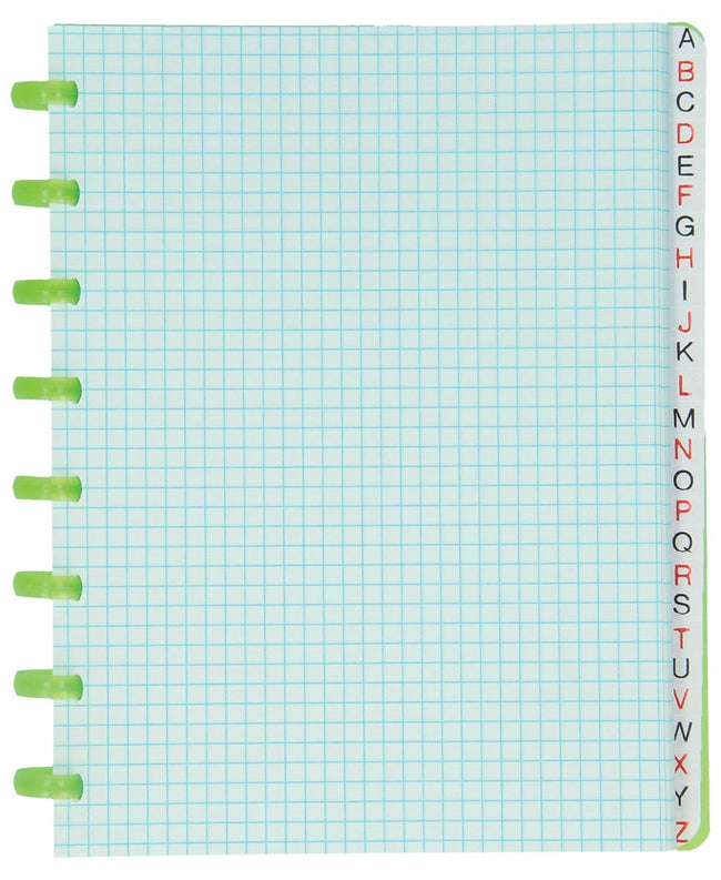 Atoma - répertoire, ft A5, transparent, carré 5mm