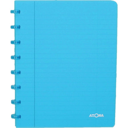 Atoma - Carnet A5 diamant 5x5mm 144 pages 90gr PP transparent assorti