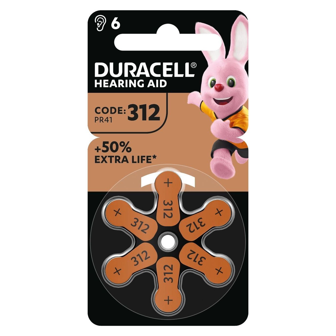 Duracell -  312 huishoudelijke batterij Wegwerpbatterij Zink-lucht | 10 stuks