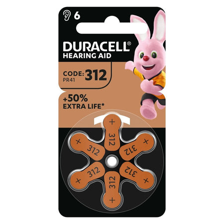 Duracell -  312 huishoudelijke batterij Wegwerpbatterij Zink-lucht | 10 stuks