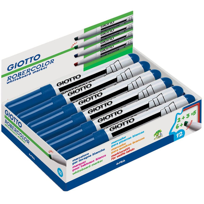 Giotto -  Robercolor whiteboardmarker maxi, schuine punt, blauw