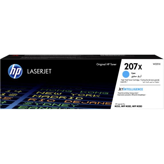 HP -  207X originele high-capacity cyaan LaserJet tonercartridge