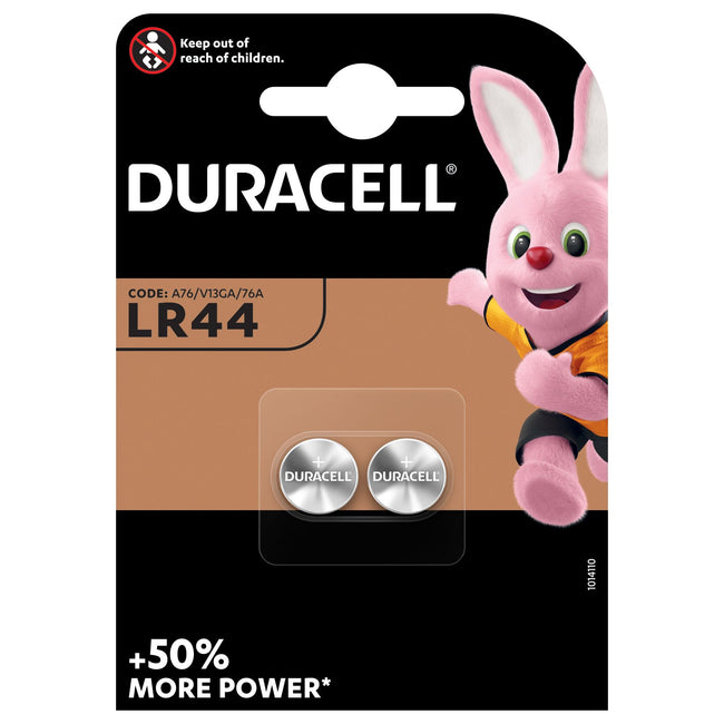 Duracell - Pile bouton 2xLR44 alcaline Ø11,6mm 2 pièces