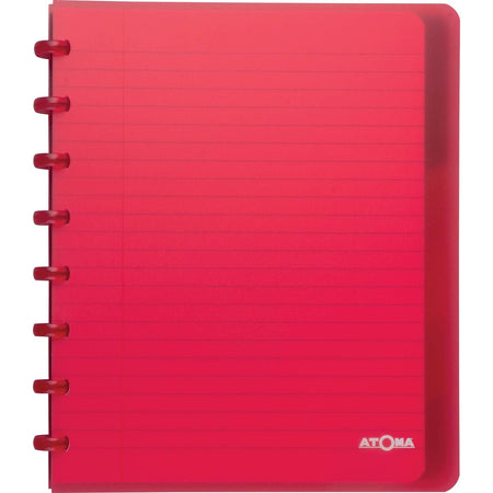 Atoma - Carnet Trendy, format A5+, 120 pages, ligné, avec 6 onglets, couleurs assorties