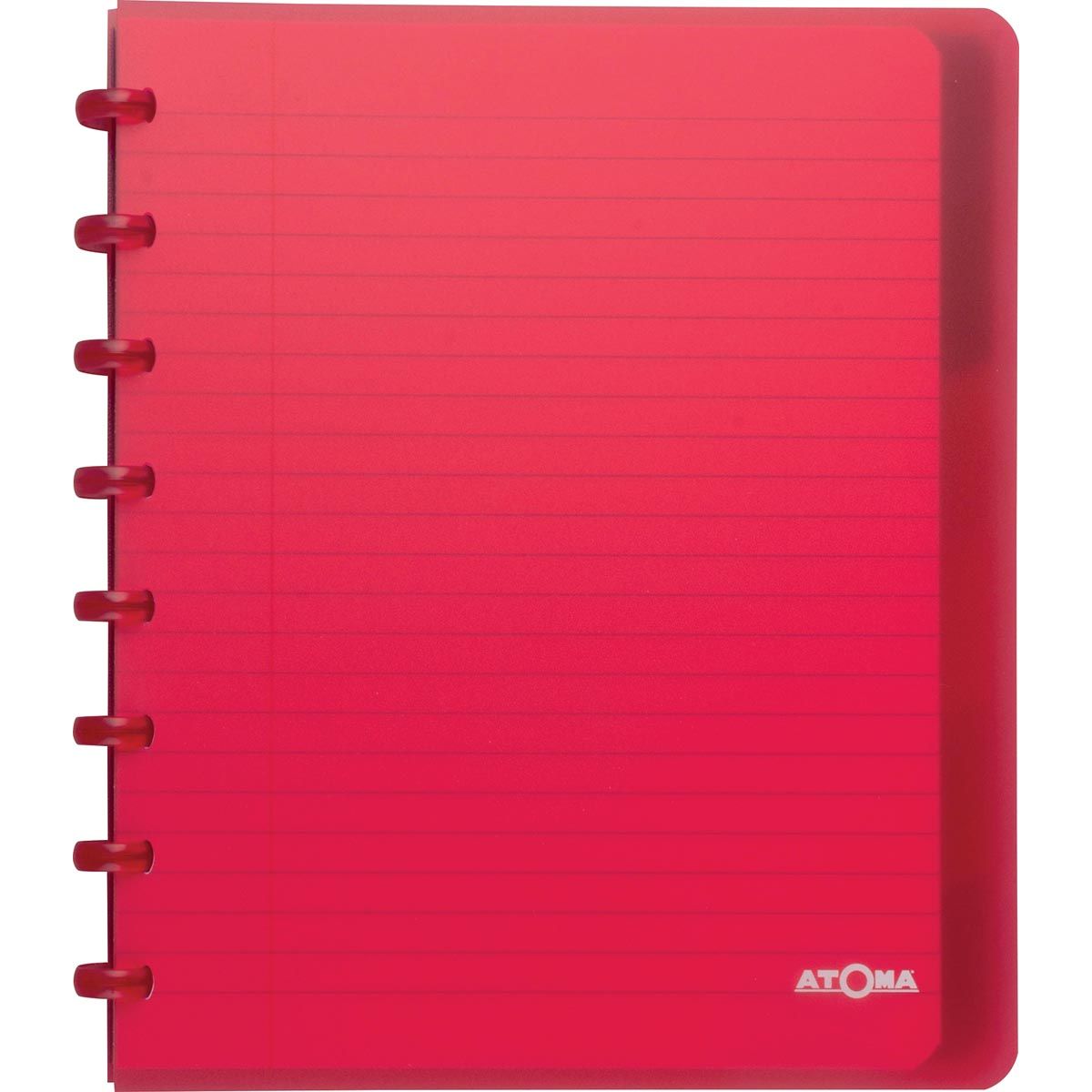 Atoma - Carnet Trendy, format A5+, 120 pages, ligné, avec 6 onglets, couleurs assorties
