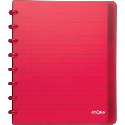Atoma - Carnet Trendy, format A5+, 120 pages, ligné, avec 6 onglets, couleurs assorties