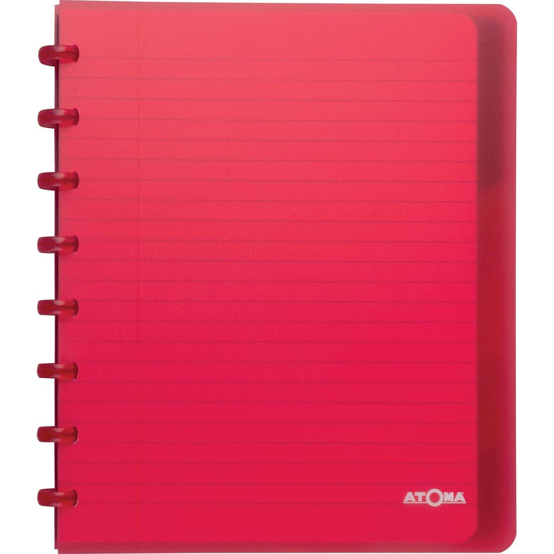 Atoma - Carnet Trendy, format A5+, 120 pages, ligné, avec 6 onglets, couleurs assorties