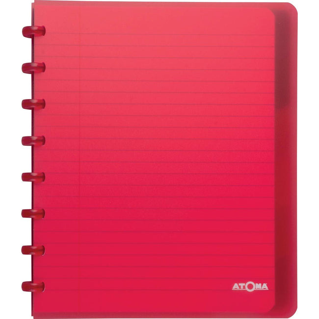 Atoma - Écriture tendance, Ft A5 +, 120 pages, doublée, avec 6 onglets, en couleurs assorties