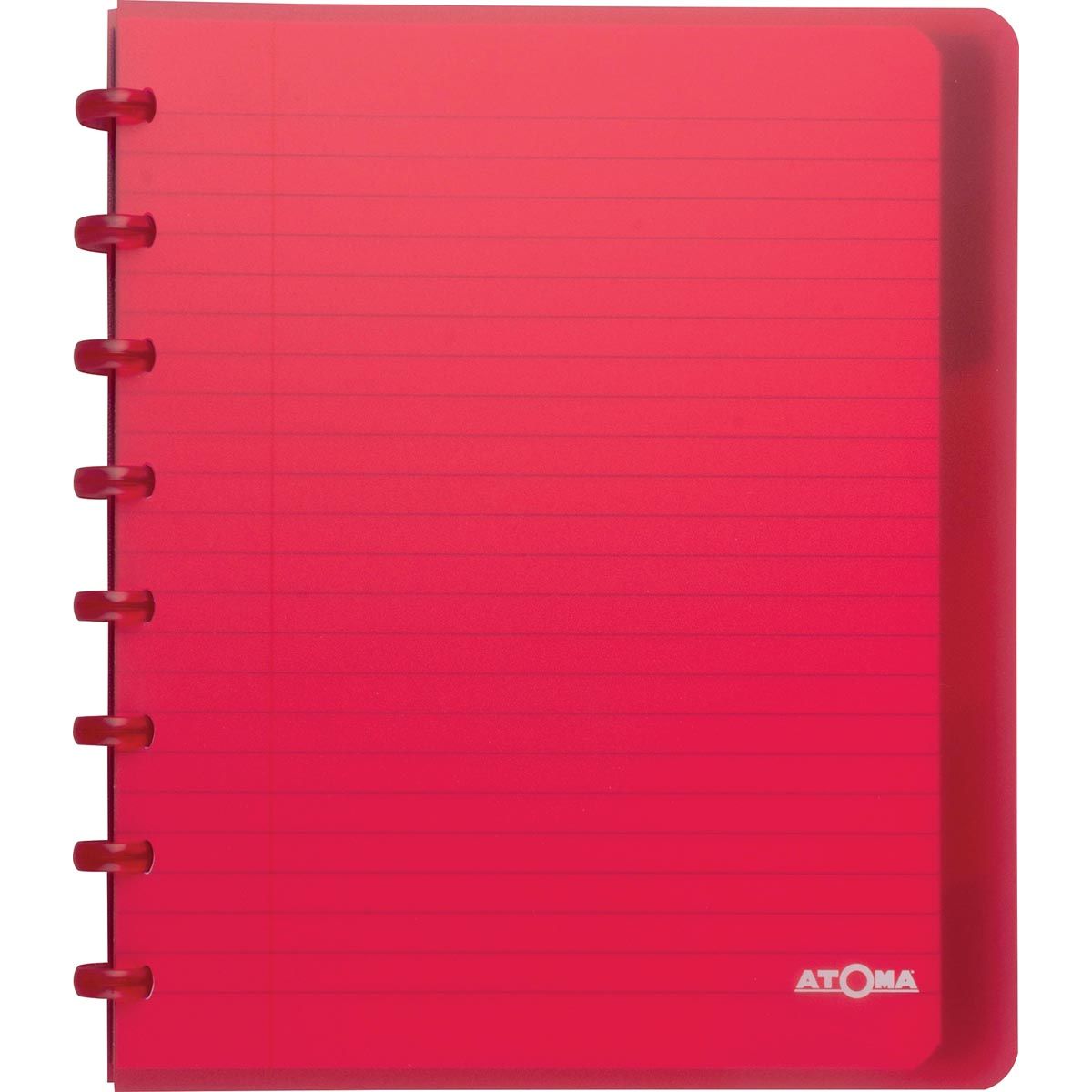 Atoma - Écriture tendance, Ft A5 +, 120 pages, doublée, avec 6 onglets, en couleurs assorties