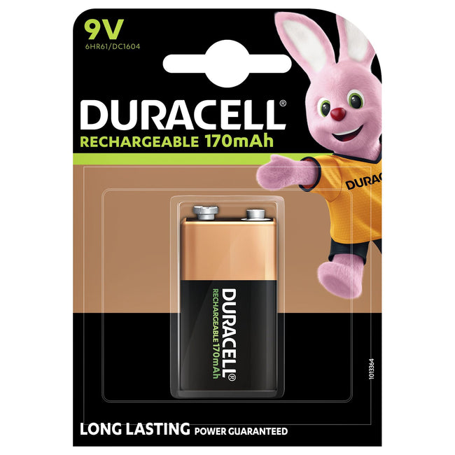 Duracell - Batterie rechargeable 9v hr9v | 10 pièces
