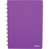 Atoma - Notizbuch A4-Linie 144 Seiten 90gr PP transparent sortiert