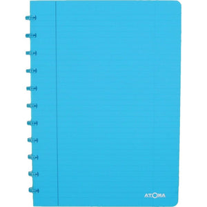 Atoma - Notizbuch A4-Linie 144 Seiten 90gr PP transparent sortiert
